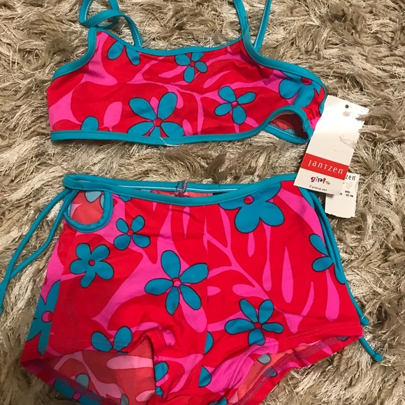 Jantzen Swim Nwt Jantzen Girl Swimsuit Set Poshmark